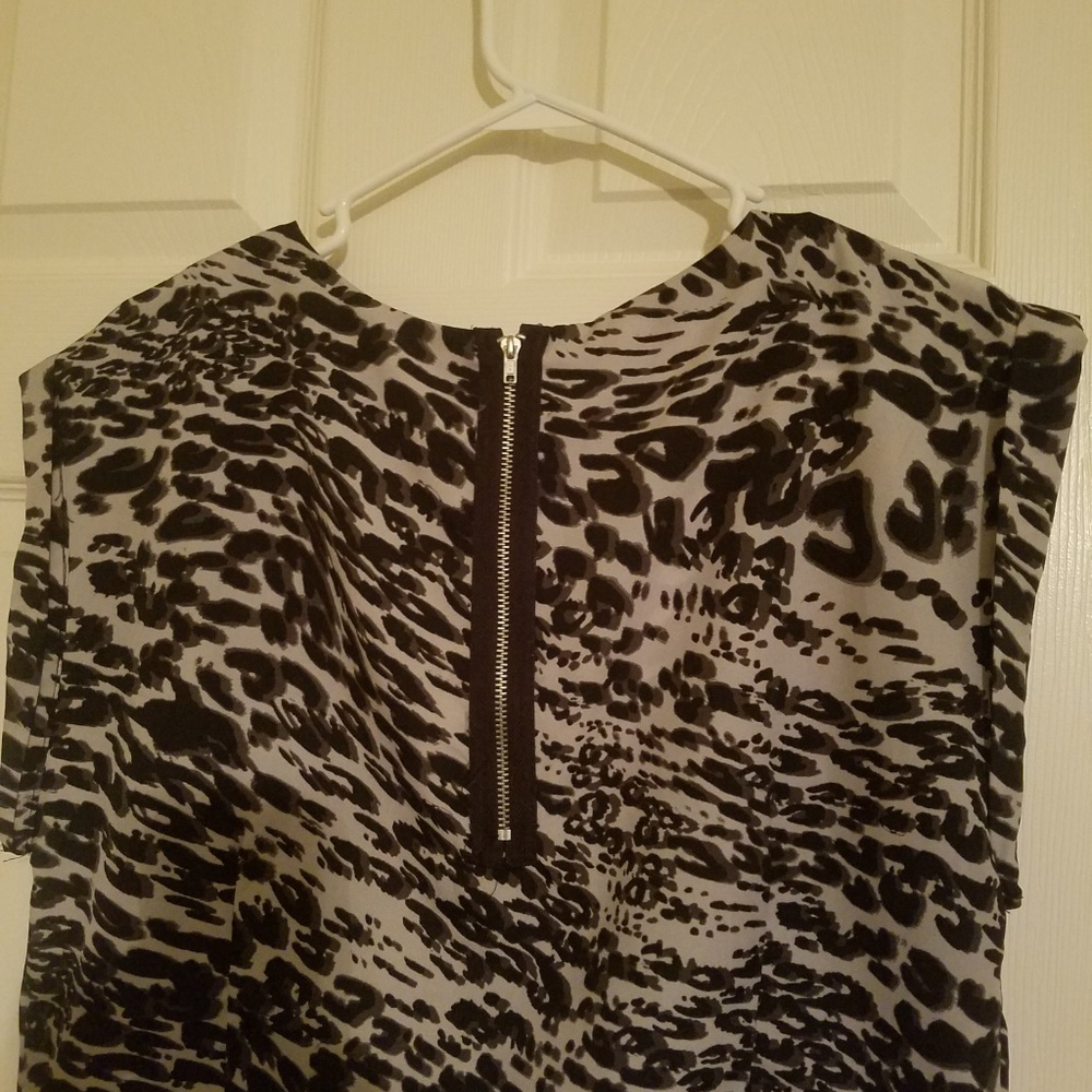 Apt. 9 Cheetah Print Black & White Dress Large - Picture 5 of 6